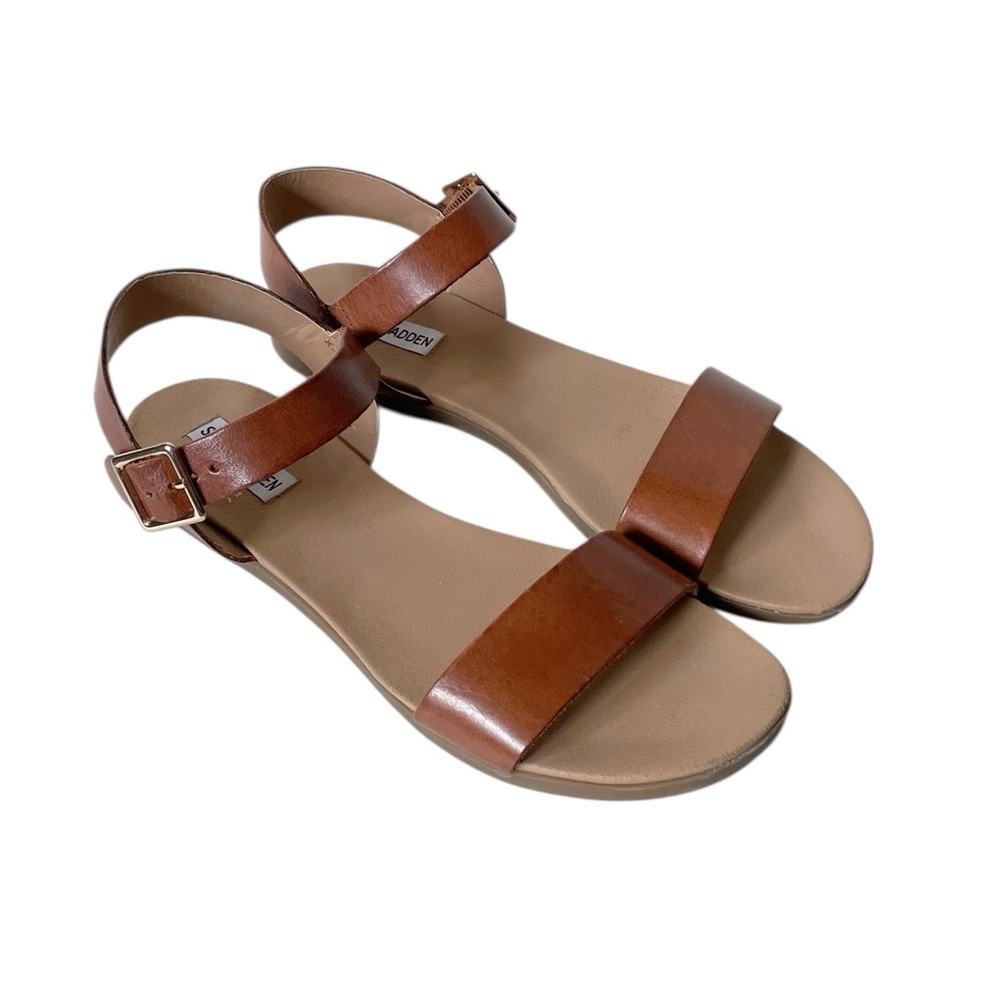 Steve Madden Daryn tan leather sandals size 10